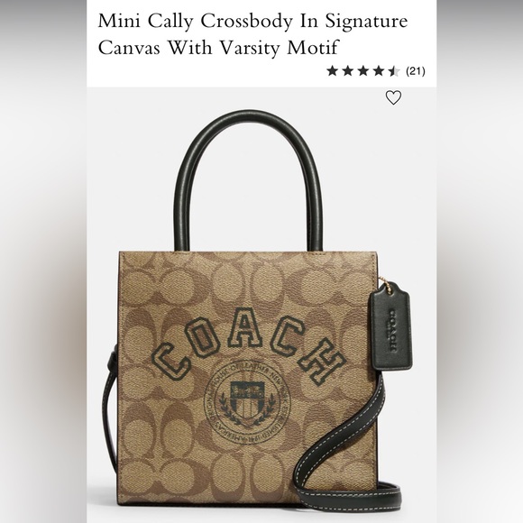 CoAch crossbody bag signature canvas Varsity motif - Picture 2 of 8